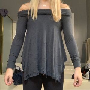 off the shoulder sweater
